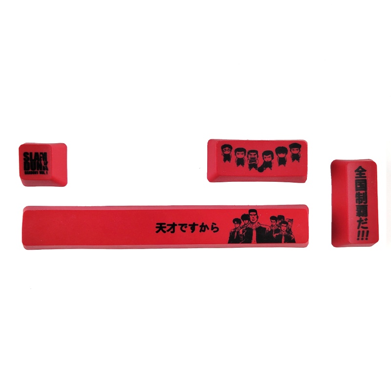 Bộ 4 nút bàn phím PBT SPACEBAR ENTER ESC nhuộm thăng hoa OEM CMYK in hoạt hình