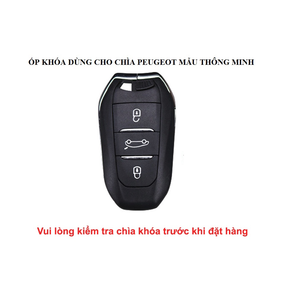 Ốp Chìa Khóa, Ốp Khóa Xe Peugeot Hợp Kim Kẽm Cao Cấp