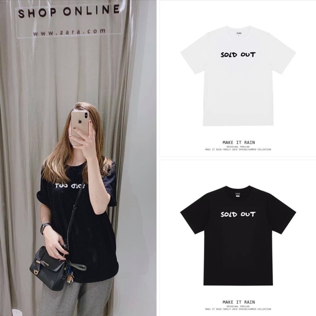 Áo slogan sold out