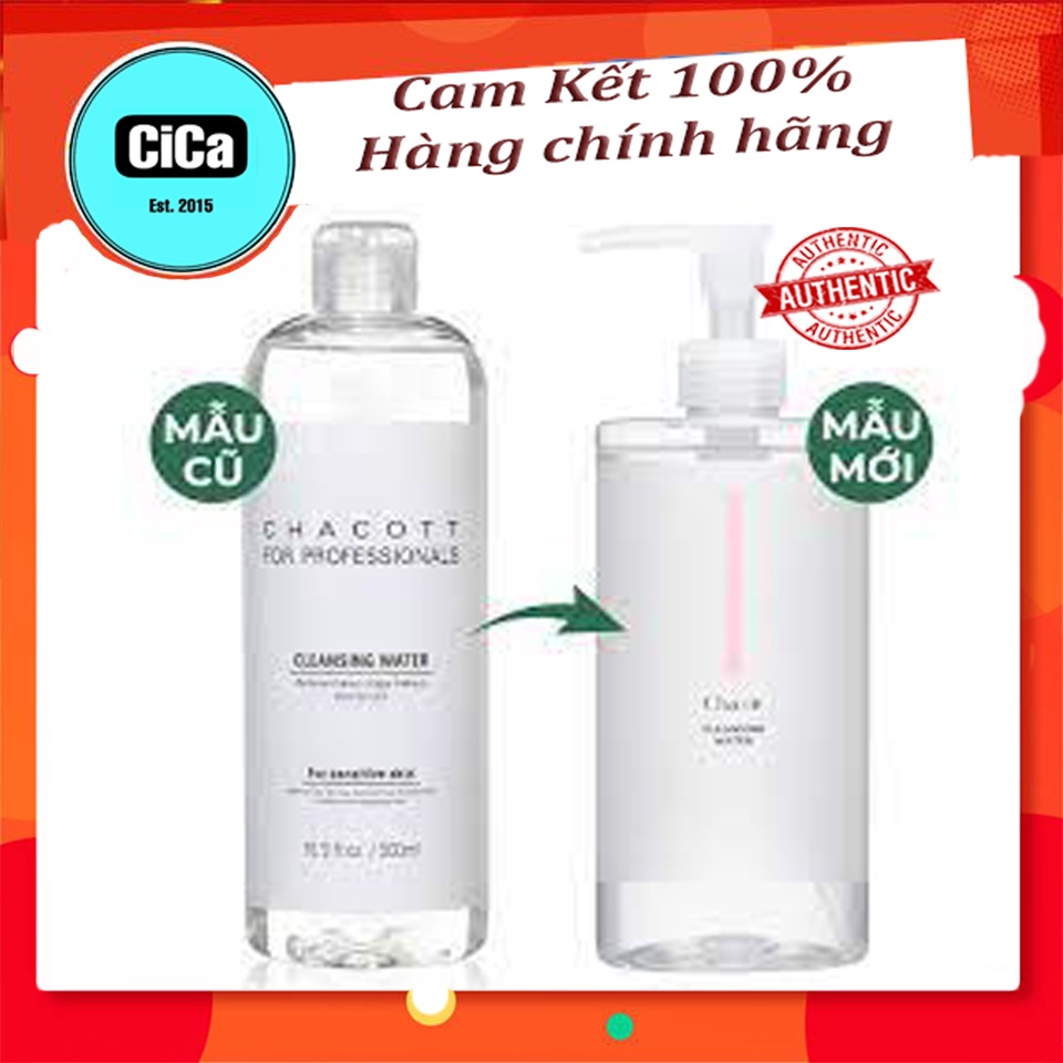 Nước tẩy trang Chacott For Professionals Nhật Bản 500ml mẫu mới [CiCa Cosmetic]