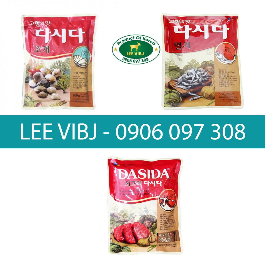 Hạt Nêm Dasida Hàn Quốc Gói 500 Gam