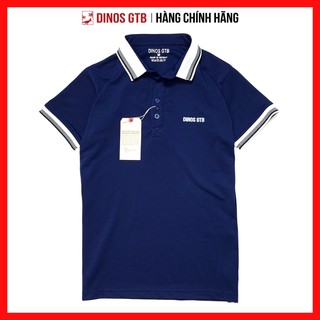 [Hàng cao cấp + Ảnh thật] Áo thun POLO nam có cổ (cổ bẻ) tay ngắn DINOS màu Xanh Đen Navy, vải Sấu Thái dày dặn 4 chiều