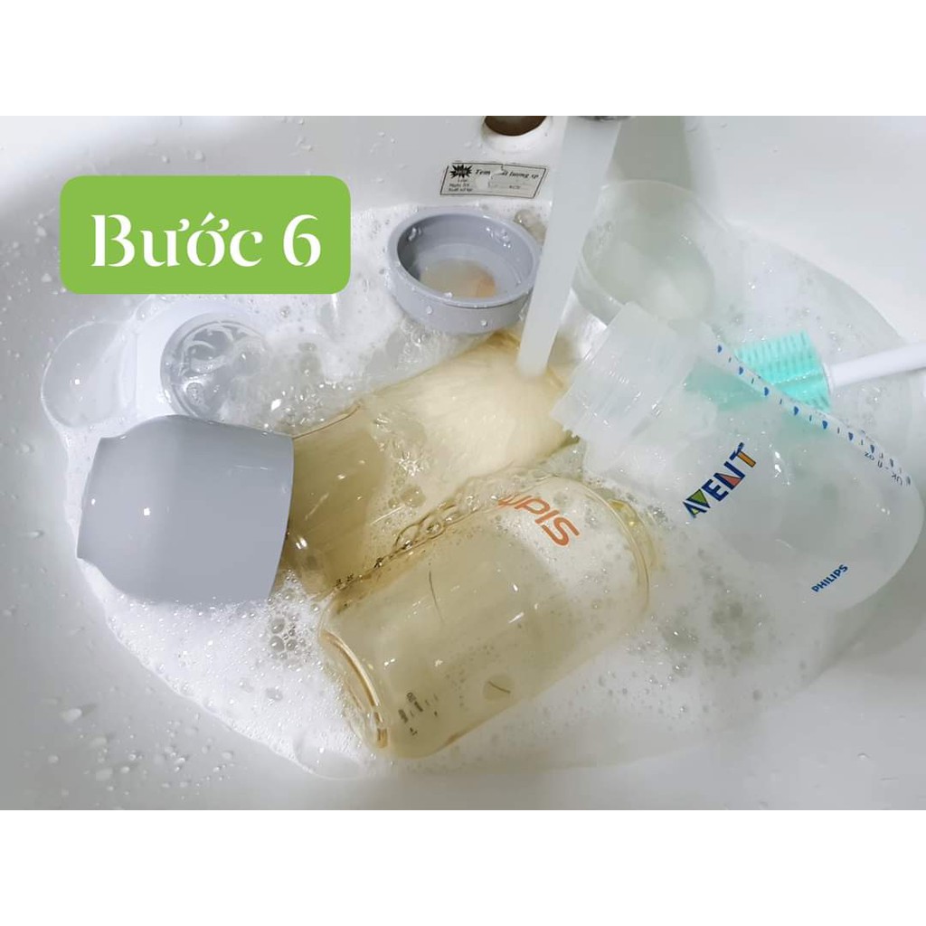 [ NABOKIDS ] Nước rửa bình sữa, đồ chơi Milton Baby Bottle Cleaner 500ml
