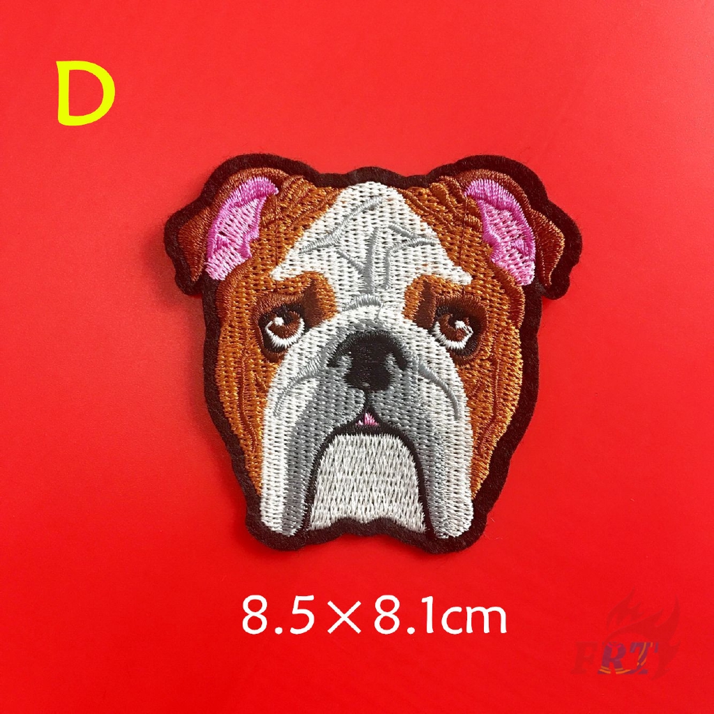 1 miếng vá ủi đồ DIY hình chú chó Corgi / Bulldog dễ thương