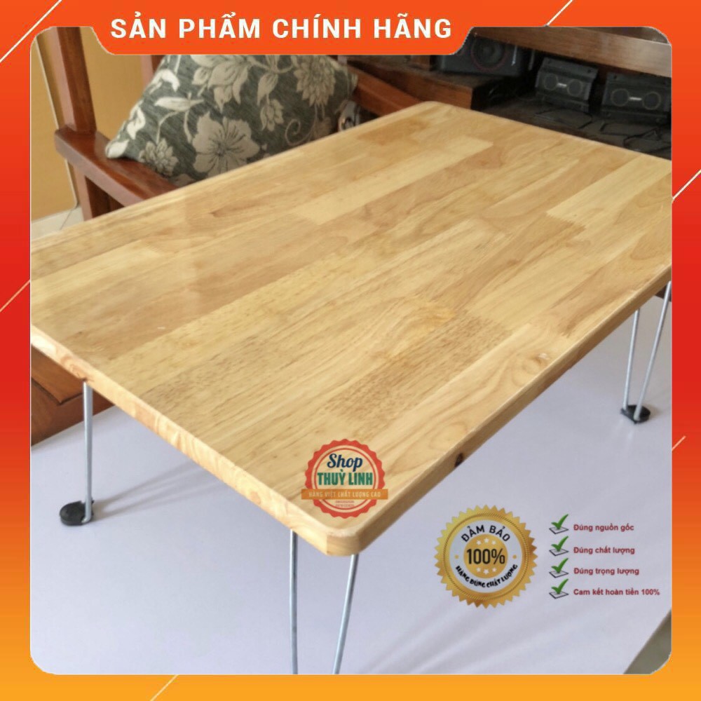 Bàn gỗ cao su 40x60( phủ sơn bóng 2 mặt) siêu bền đẹp