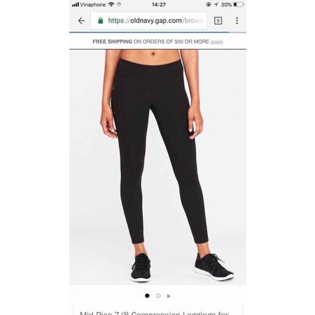 QUẦN LEGGING TẬP OL.D NAVY xuất xịn chất liệu GO-DRY cho nữ