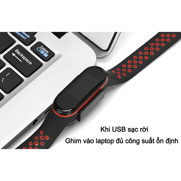 Đế sạc kẹp + USB sạc rời kẹp cho Xiaomi Miband 4