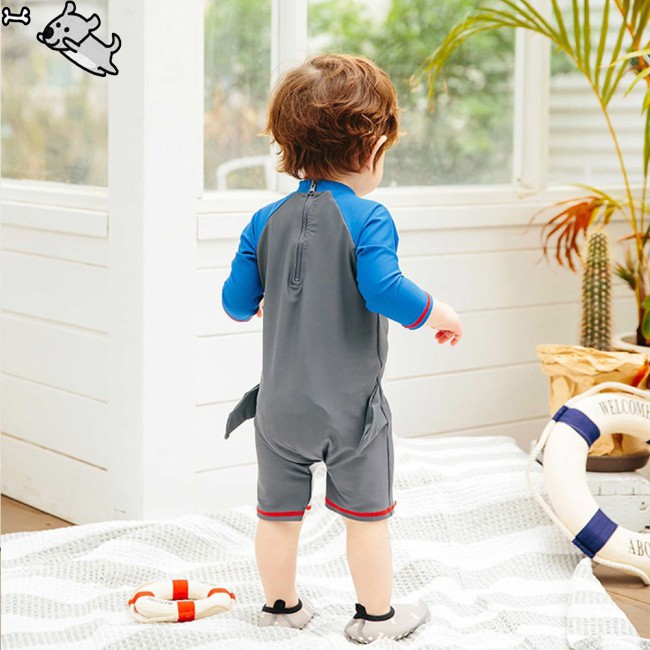 COD Boy 1 to 6 Years Old Cartoon Sleeve Long Swimsuit Sun Block Swimsuit | BigBuy360 - bigbuy360.vn