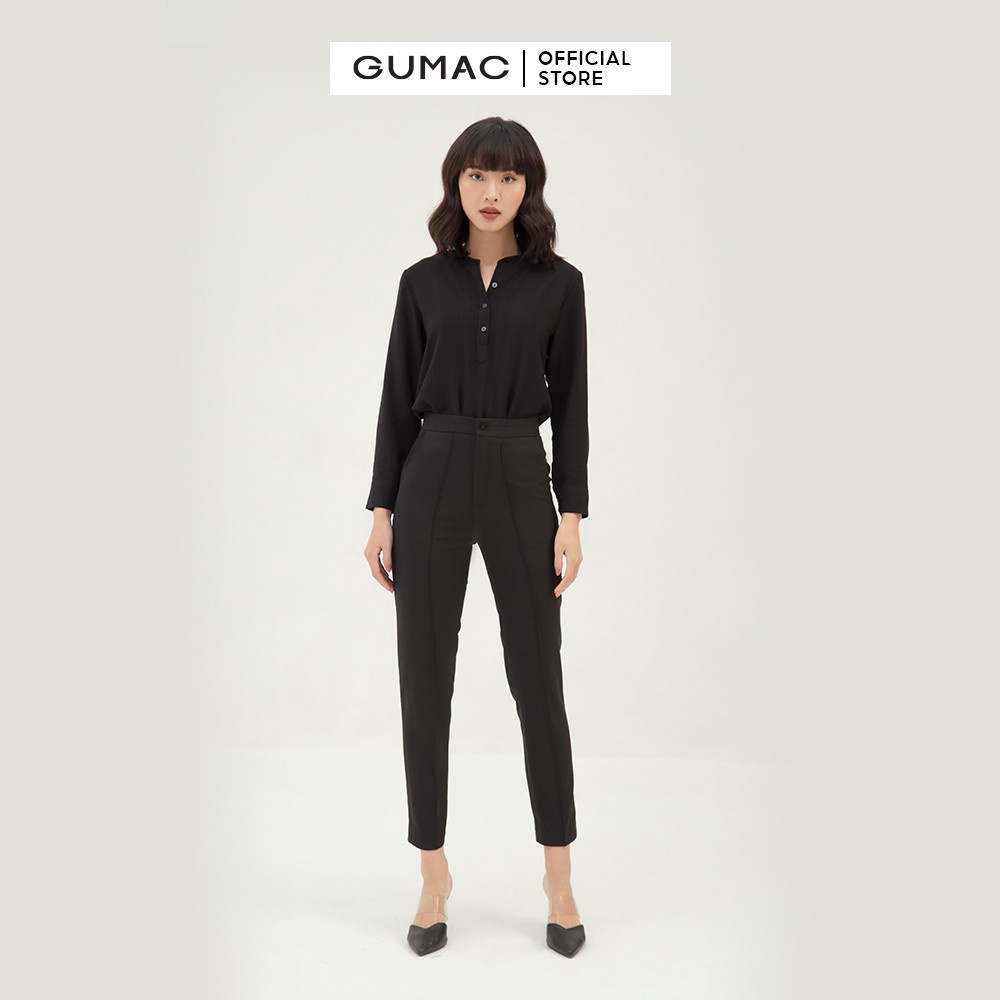 Quần tây nữ chạy gân GUMAC thiết kế công sở, thanh lịch đủ màu đủ size QB309