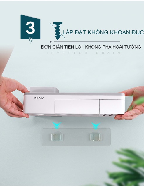 Kệ nhà tắm cốc hít nam châm Mengn