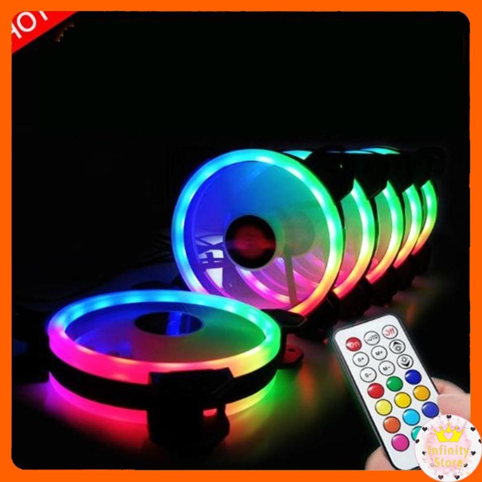 QUẠT VÀ DÂY LED RGB COOLMOON V2 ĐỒNG BỘ ĐIỀU KHIỂN INFINY DECOR