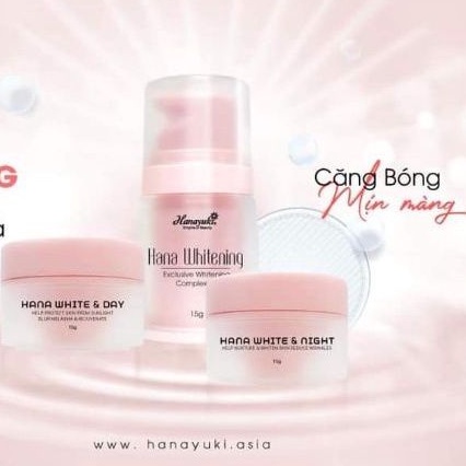 BỘ 3 SIÊU DƯỠNG TRẮNG DA HANAYUKI
