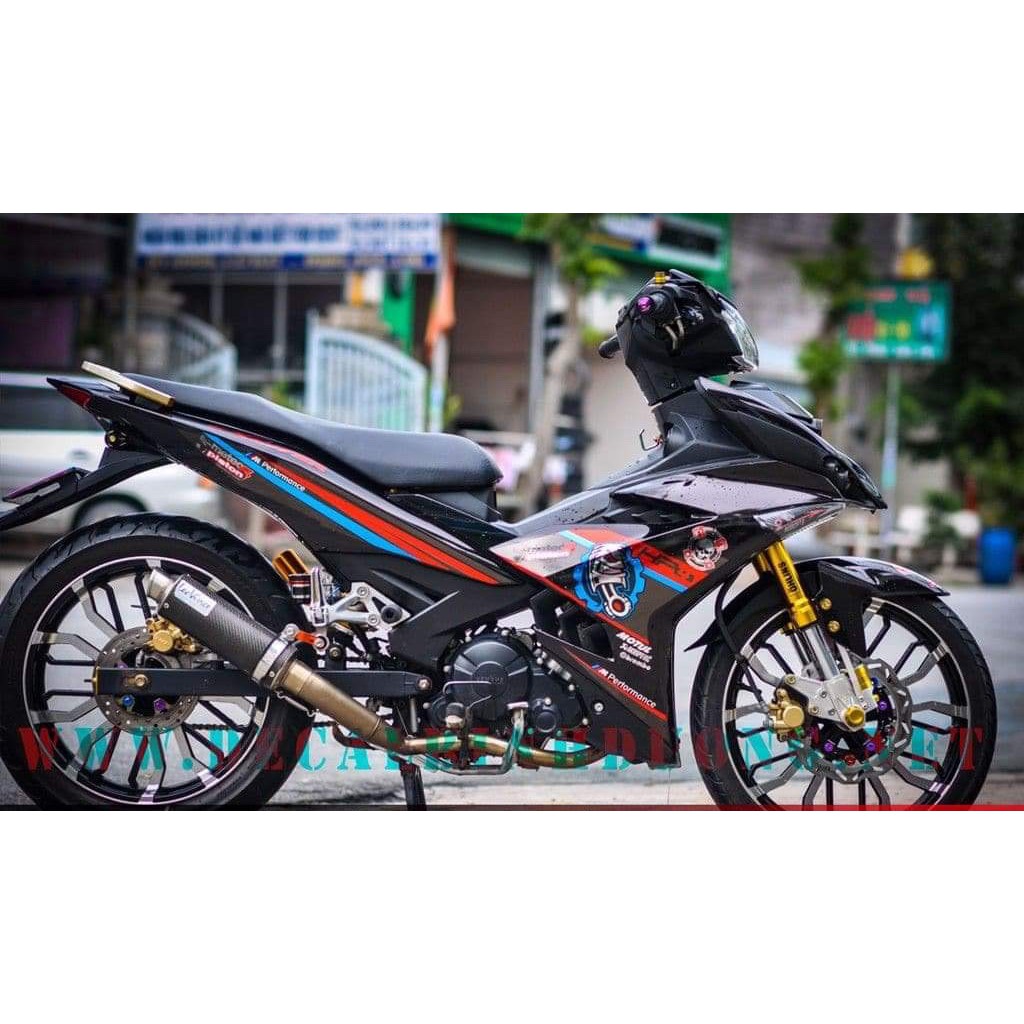 Tem exciter 150 hp4 xanh đen