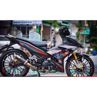 Tem exciter 150 hp4 xanh đen