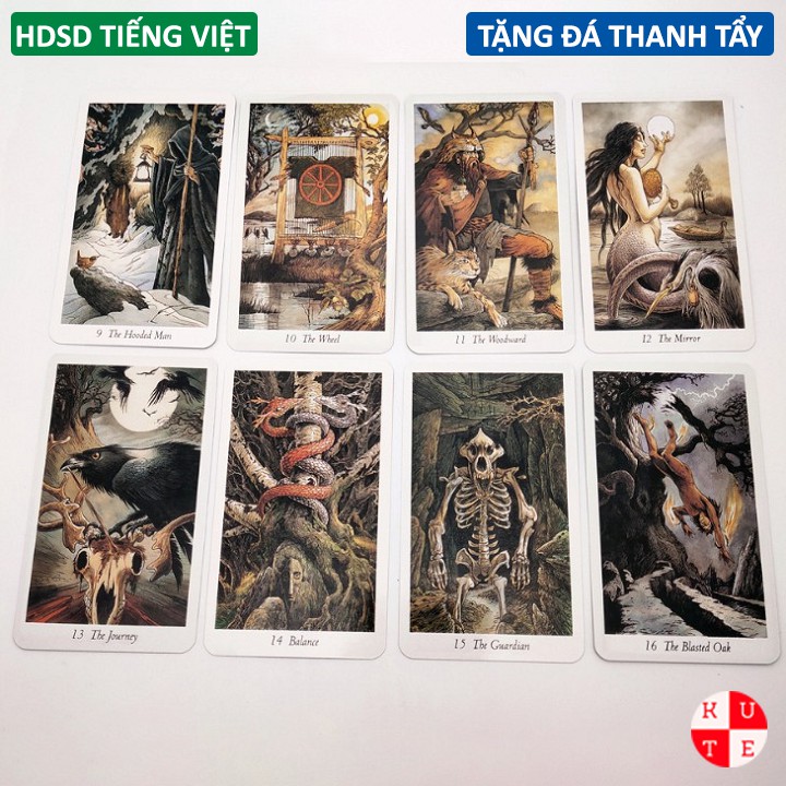 Bộ Bài Tarot Wild Wood 78 Lá Bài Tặng Hướng Dẫn Tiếng Việt Và Đá Thanh Tẩy C194