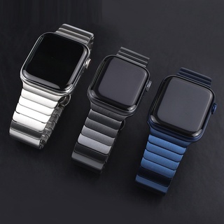 Phụ kiện dây đeo thay thế chất liệu thép không gỉ cho đồng hồ thông minh Apple Watch Ultra 49mm Series 8/7/6/se/5/4/3/2/1 (41mm 45mm 44mm 40mm 42mm 38mm)