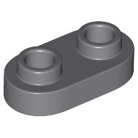 Gạch Lego tấm 1 x 2 tròn có 2 nút mở / Lego Part 35480: Plate, Round 1 x 2 with Two Open Studs