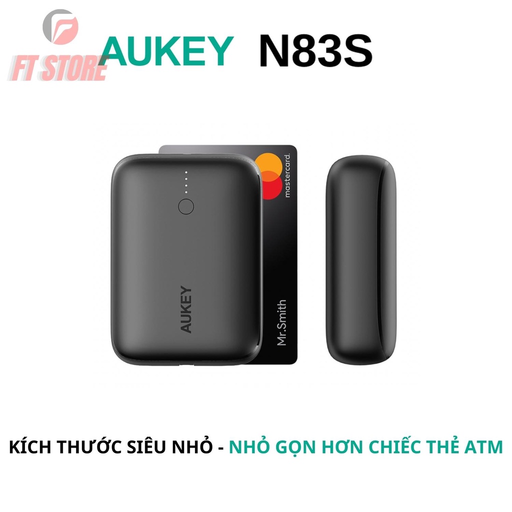 [GIAO HOẢ TỐC] Pin Sạc Dự Phòng AUKEY Basix Mini PB-N83S 10.000mAh Sạc Nhanh PD 20W/QC3.0 nhỏ gọn