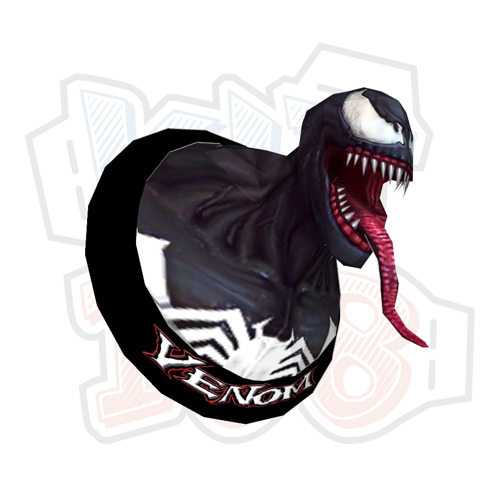 Mô hình giấy Anime Game Đầu Venom gắn tường