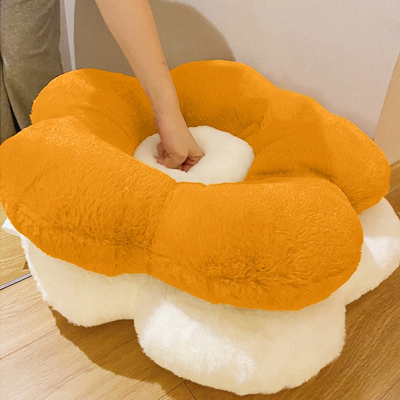 Gối Đệm Lót Ghế Ngồi Văn Phòng / Nhà Ở Phủ Lông Nhung Đa Năng