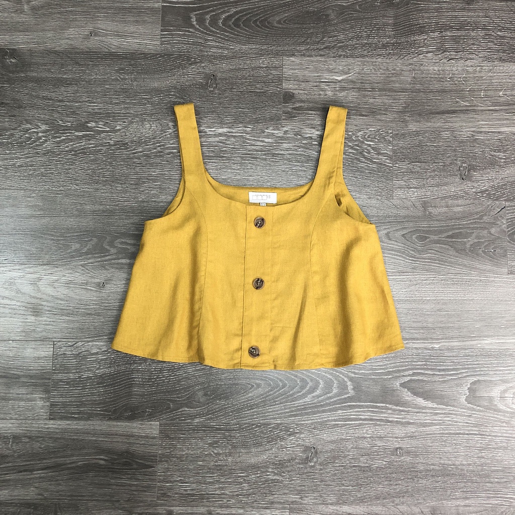 Áo HOBBS crop nút dây bảng 4M