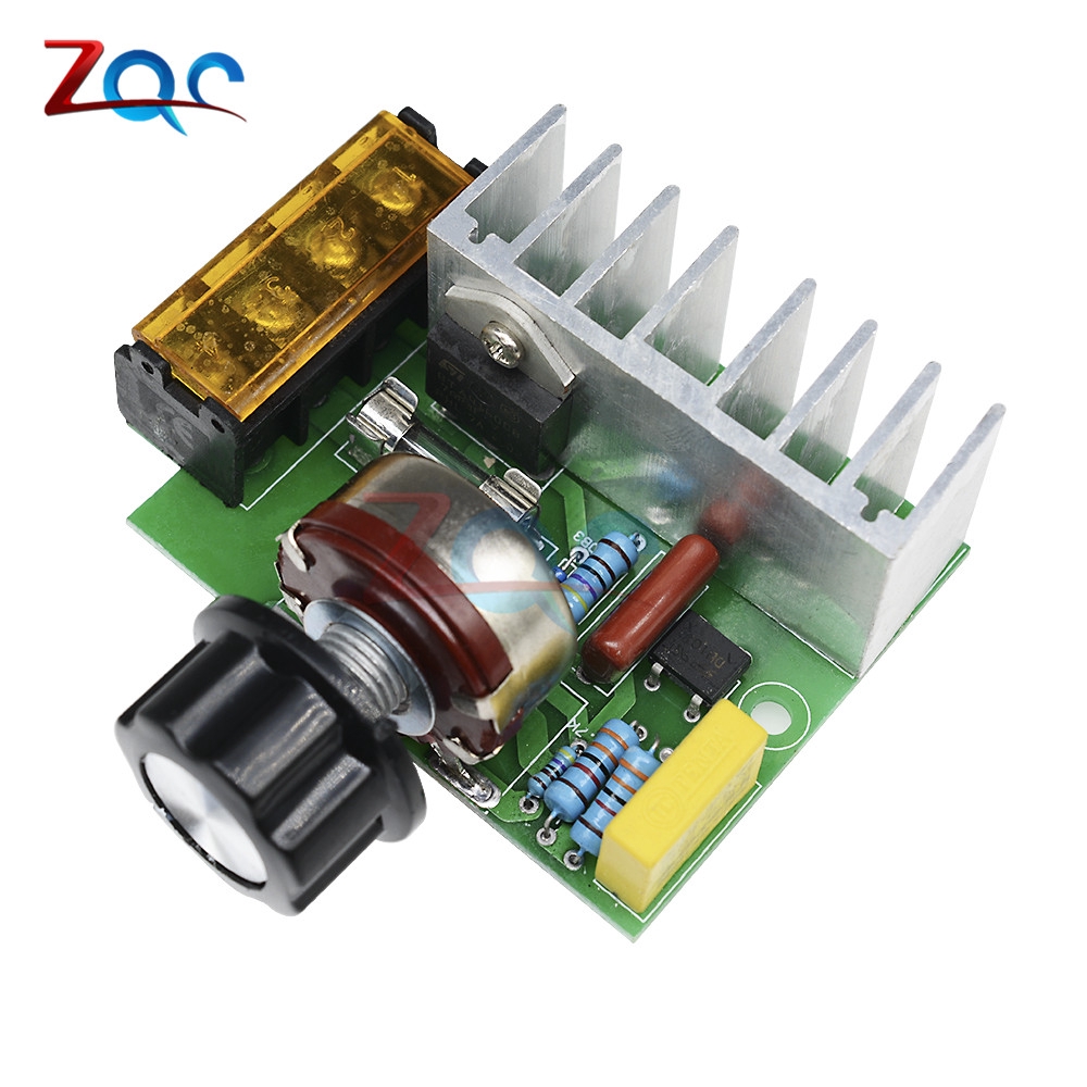 Thiết bị điều chỉnh tốc độ động cơ Dimmer 4000W 0-220V AC SCR chất lượng cao