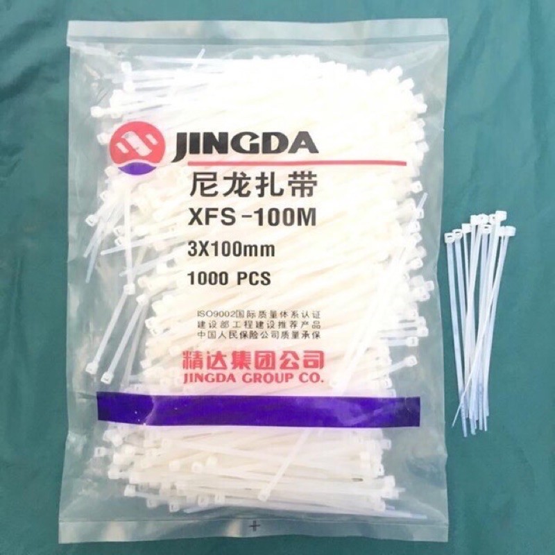 100 dây lạt  nhựa , dây rút nhựa cỡ  3*100mm