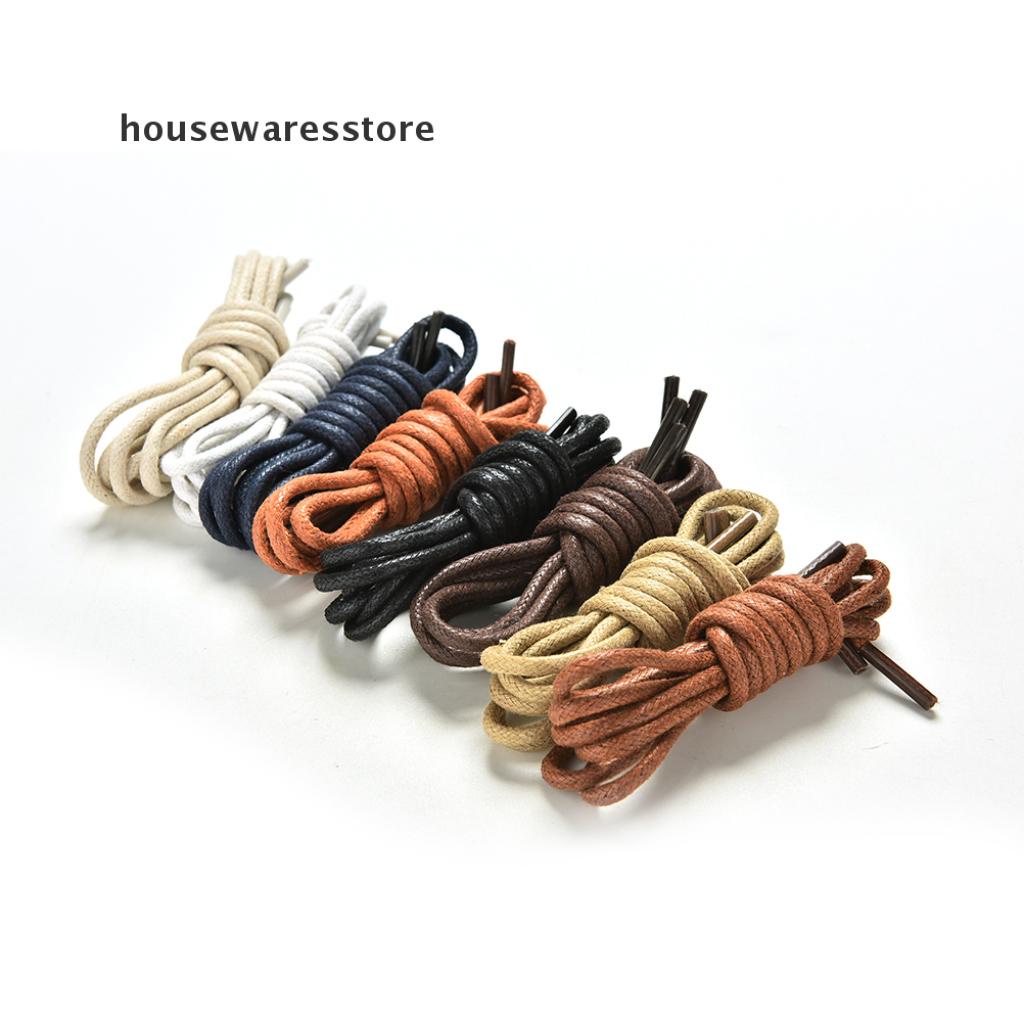 Dây giày phủ sáp dạng tròn nhiều màu sắc tùy chọn