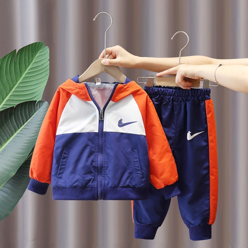 Set quần + áo gió thu đông cho bé