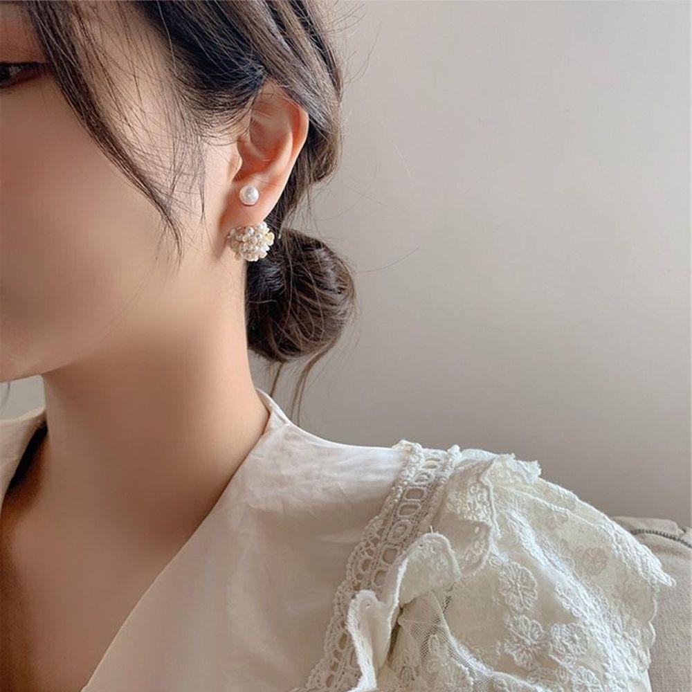 VANES1 Bông Tai Hình Vỏ Sò Thời Trang Hàn Quốc Dành Cho Nữ