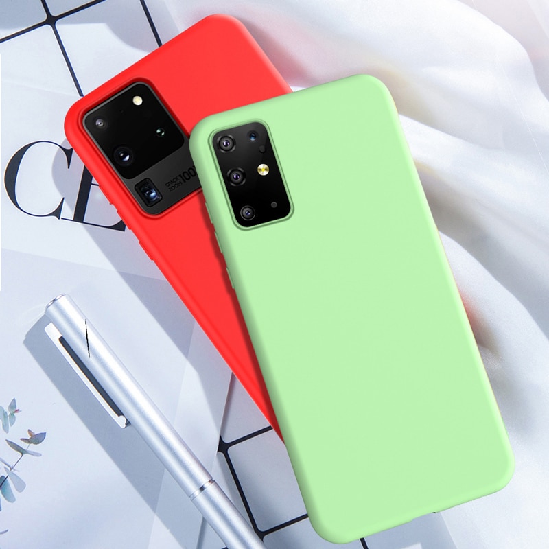 Ốp điện thoại silicon mềm dẻo chống trượt màu trơn dành cho Samsung Galaxy Note 20 Ultra 5G
