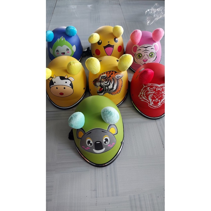 Nón bé ba chín, nón bảo hiểm cho bé có tai dễ thương nhiều màu sắc cho bé trai & bé gái