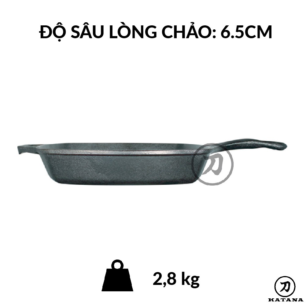 Lodge - Chảo gang hình vuông - 26cm