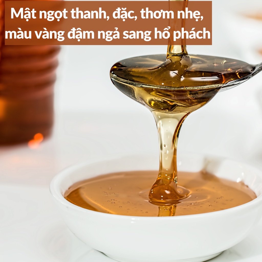 Mật ong nguyên chất hoa cà phê, có bảo hành 3 tháng, hoàn tiền nếu phát hiện mật ong pha đường