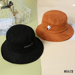 Mũ tai bèo thêu hình chú gấu trúc ngộ nghĩnh