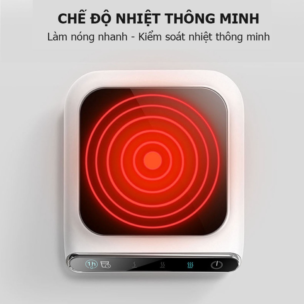 Đế hâm nóng đồ uống mini Smart Base, Đế điện làm nóng và giữ nhiệt được nhiều loại cốc, hộp nhựa, hộp giấy, BH 12 Tháng