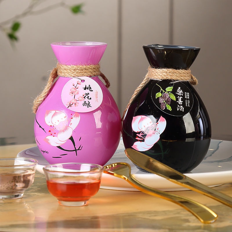 Nước trái cây lên men/ Nữ nhi hồng vị hoa đào,Osmanthus, mận xanh, việt quất,hoa hồng, dâu tằm bình 318ml