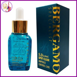 Huyết thanh ngăn ngừa mụn bergamo s9 spot clear ampoule control care
