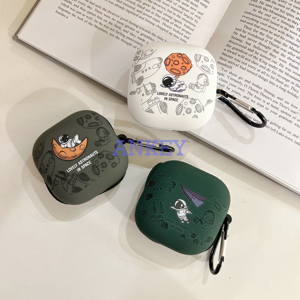 Beats Fit Pro / Studio Buds Vỏ Bảo Vệ Hộp Sạc Tai Nghe Bằng Silicon Họa Tiết Trái Chanh Hoạt Hình Dễ Thương Chống Sốc Thấm Nước Kèm Móc