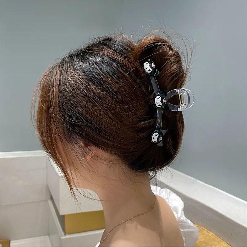 Kẹp Tóc Trong Suốt Họa Tiết Hoạt Hình Kuromi Melody Melody Dễ Thương Cho Bé Gái WMES15H