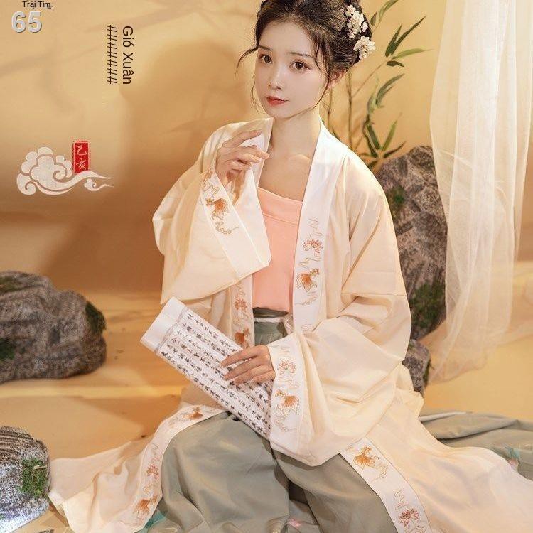 Hán phục nữ Tống làm phong cách trung hoa thanh lịch mùa hè tiên sinh cổ đại Yếu tố phù hợp lau dây treo eo váy