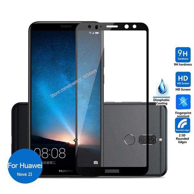 Kính cường lực full màn Huawei Nova 2i Đen