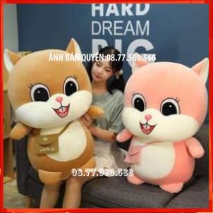 Gấu Bông Sóc Hạt Dẻ Mềm Mịn Vải Co Dãn 4 Chiều Quà Tặng Cho Bé Ý nghĩa gấu bông to giá rẻ bảo hành 6 tháng