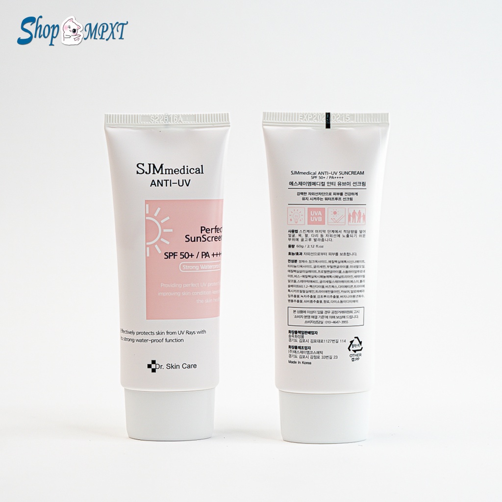 Kem Chống Nắng Chống Nước Nâng Tone Da SJMmedical Anti-UV Sunscrean SJM medical SPF50+