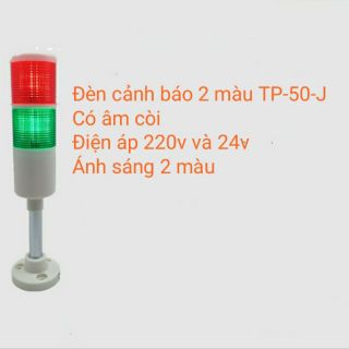 Đèn cảnh báo 2 màu có còi điện 220v và 24 v