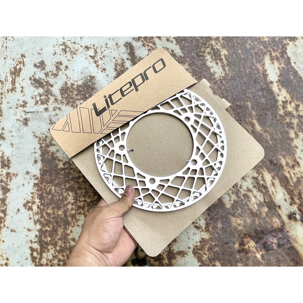 Đĩa xe đạp Litepro vân lưới có chắn xích
