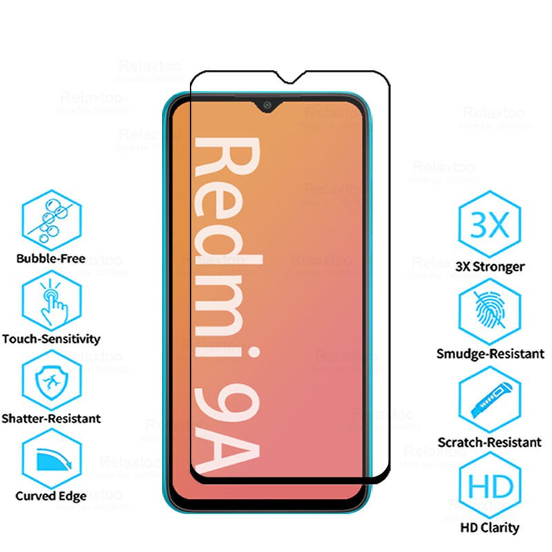 Set 1/2 kính cường lực bảo vệ màn hình cho Xiaomi Redmi 9a 9c Redmi 9 A C A9 C9 Redmi9A Redmi9C