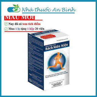 [ Chính hãng mua 1 tặng 1]  Bách Niên Kiện lọ 80 viên - Hỗ trợ giảm nguy cơ viêm khớp, thoái hóa khớp