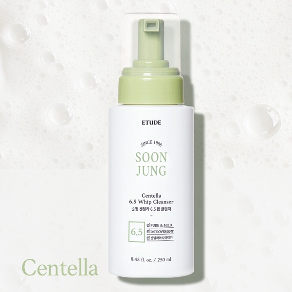 Set dưỡng da, làm dịu và cân bằng độ ẩm cho da Etude House Soon Jung Centella || Toner || Emulsion || Cica balm || Kem dưỡng ẩm || Sửa rữa mặt