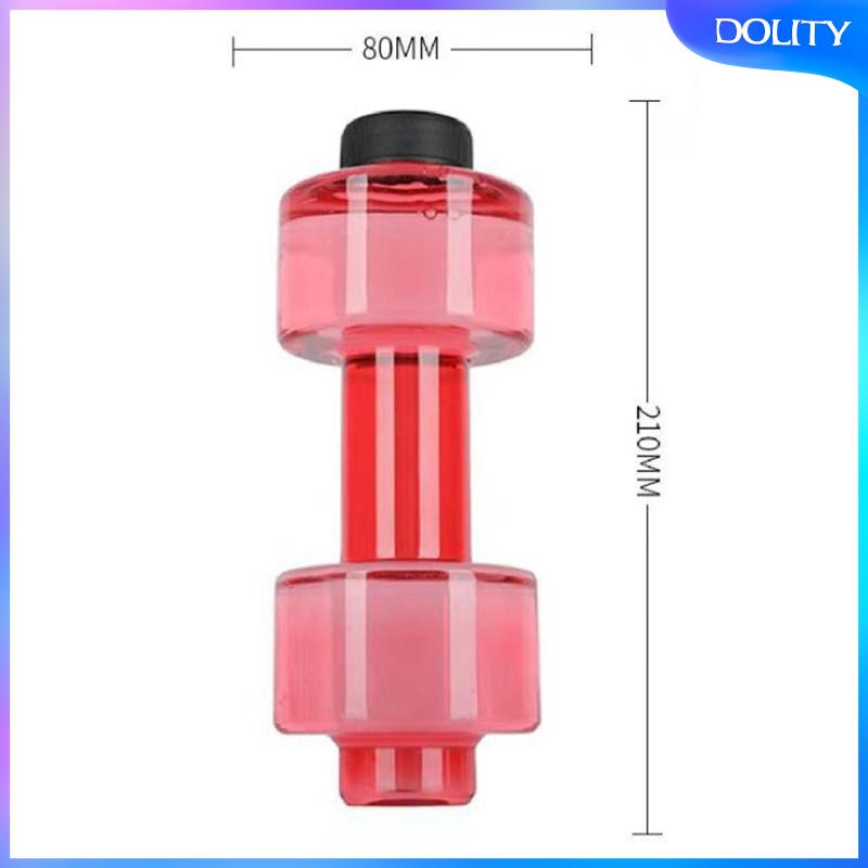 Bình Nước Hình Quả Tạ 550ml Màu Đen